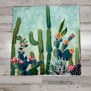 Southwestern‎ Desert Cactus Floral Pillow Cover Case Throw Accent